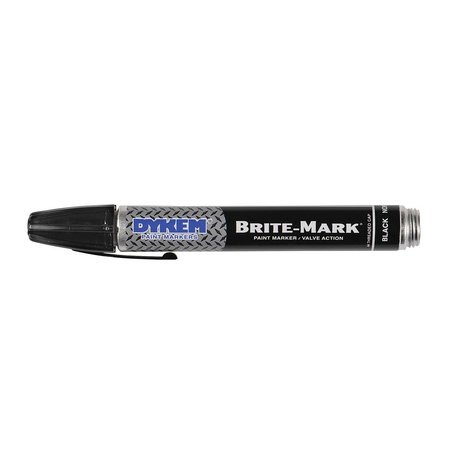 Dykem BRITE-MARK 40 Medium Tip Marker, Black 40003